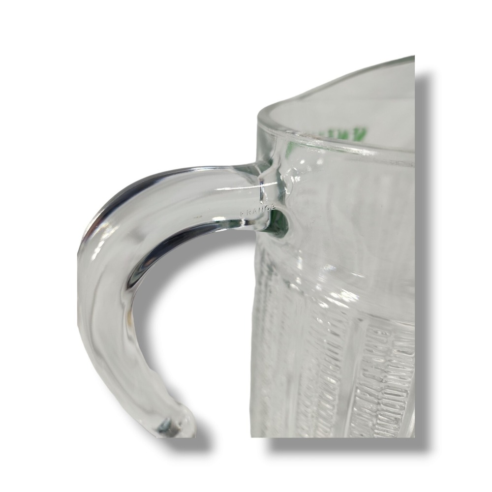 Seagram's Gin Clear Glass Large 10" Beverage Pitcher‎ Ribbed Swirl - Picture 9 of 11
